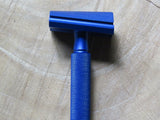 The Alpha Ecliptic Blue Slant Razor - Aluminum 7075 - Anodized Blue