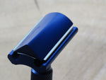 The Alpha Ecliptic Blue Slant Razor - Aluminum 7075 - Anodized Blue