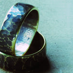 Hammered coin ring sets