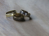Hammered coin ring sets