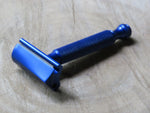 The Alpha Ecliptic Blue Slant Razor - Aluminum 7075 - Anodized Blue