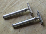 Safety Razor DE11 and DE11.5 in 316L stainless steel.