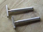 Safety Razor DE11 and DE11.5 in 316L stainless steel.