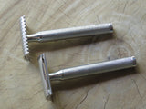 Safety Razor DE11 and DE11.5 in 316L stainless steel.