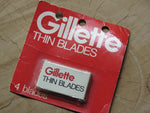 Gillette vintage razor blades 'Thin blades' 4 pack