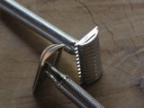 Safety Razor DE11 and DE11.5 in 316L stainless steel.