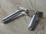 Safety Razor DE11 and DE11.5 in 316L stainless steel.