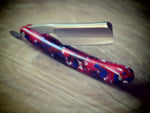 Straight Razor. Gold Dollar R11 Red, white, black and blue.