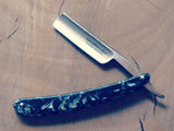 Straight Razor. Gold Dollar R11 Black and pearl.