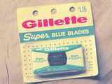 Gillette vintage razor blades 'Super Blue 15 pack'