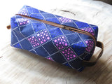 African print toiletry bags.