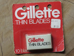 Gillette vintage razor blades 'Thin blades' 10 pack