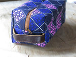 African print toiletry bags.