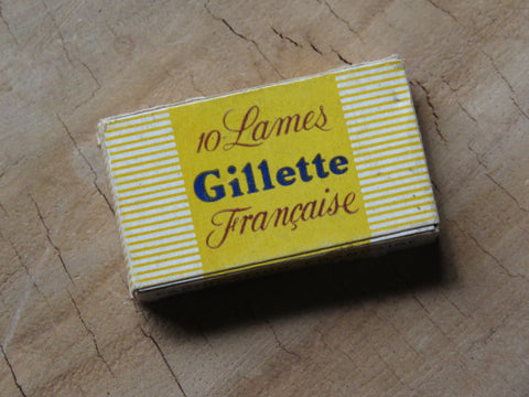 Gillette '10 Lames Francaise' vintage double edged blades for safety razor