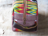 African print toiletry bags.