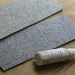 Felt strips for compounds and sprays