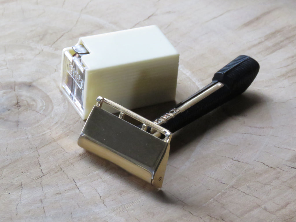 Double Edge Razor Display Gem Push button single edge razor display set (V276) – Bundubeard