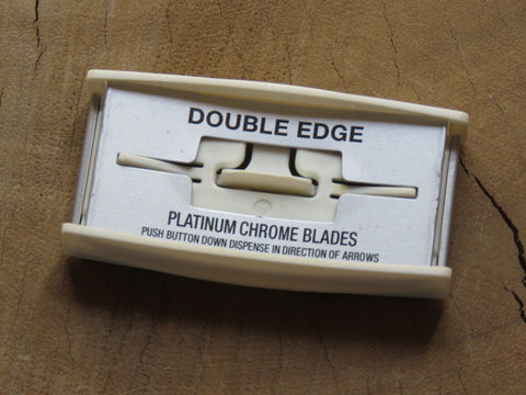 Used Razor Dispenser Vintage razor blade dispenser. – Bundubeard