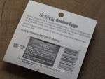 Schick double edged razor blades.