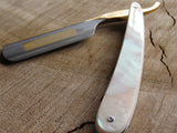 Dovo straight razor 26820 White acrylic pearl - Bundubeard