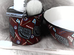 Hand painted African themed bowl and cup set. - Bundubeard