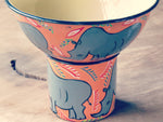Hand painted African themed bowl and cup set. - Bundubeard