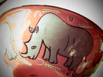 Hand painted African themed bowl and cup set. - Bundubeard