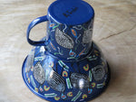 Hand painted African themed bowl and cup set. - Bundubeard