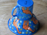 Hand painted African themed bowl and cup set. - Bundubeard