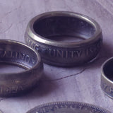 Coin rings made of copper and brass (Old SA coins) - Bundubeard