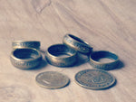 Coin rings made of copper and brass (Old SA coins) - Bundubeard