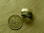 Coin rings made of copper and brass (Old SA coins) - Bundubeard