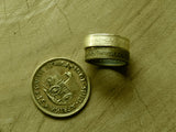 Coin rings made of copper and brass (Old SA coins) - Bundubeard