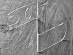 Z-Shape Razor and brush stand in clear or black acrylic - Bundubeard