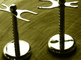 All metal stand in spiralled chrome - Bundubeard
