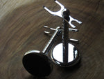 All metal stand in spiralled chrome - Bundubeard