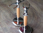 All metal stand in light wood vinyl wrapping - Bundubeard