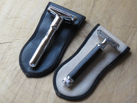 Pearl shaving safety razor pouch - Bundubeard