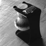 Razor and brush stand in clear or black acrylic - Bundubeard