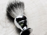 Goblet shaped brush in hard chrome. - Bundubeard