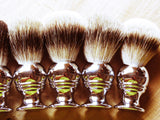 Goblet shaped brush in hard chrome. - Bundubeard