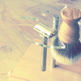 The Presidential safety razor and brush stand - Bundubeard