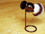 Brush stand, roundbar in chrome finish. - Bundubeard