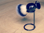 Brush stand, roundbar in chrome finish. - Bundubeard