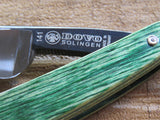 Dovo straight razor Pakkawood Green 141584 - Bundubeard