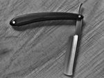 Stainless blade straight Razor in Ebony scales. ZY 36119 - Bundubeard